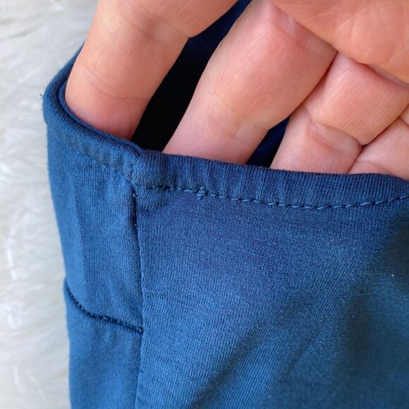 Torrid Peacock Blue Sleeveless Beaded Babydoll Longline Top Size 3 - Picture 10 of 13